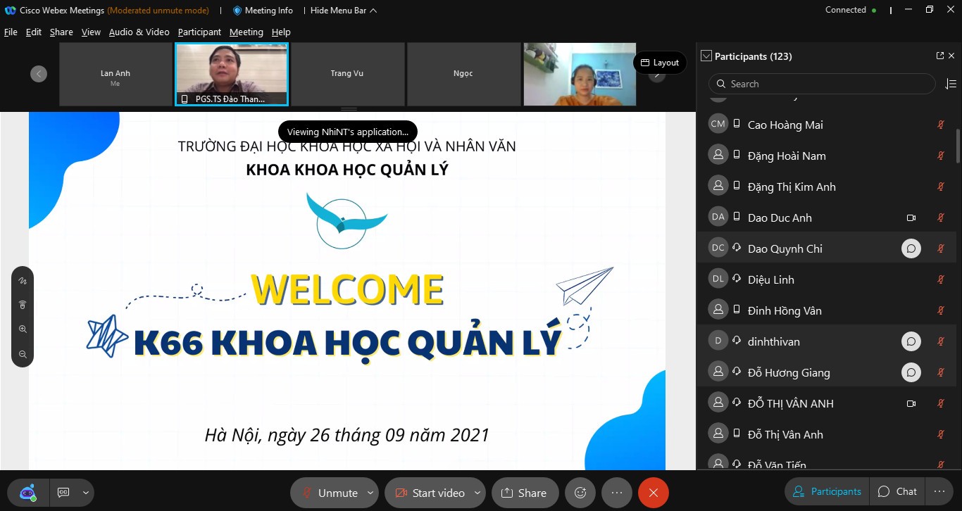 Gặp mặt sinh viên QH 2021 - X năm học 2021- 2022